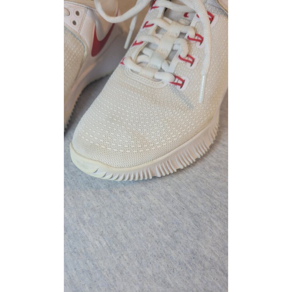 Nike Air Zoom HyperAce 2 Womens 8.5 White Red Volleyball Court Shoes AA0286-606 - Picture 2 of 6